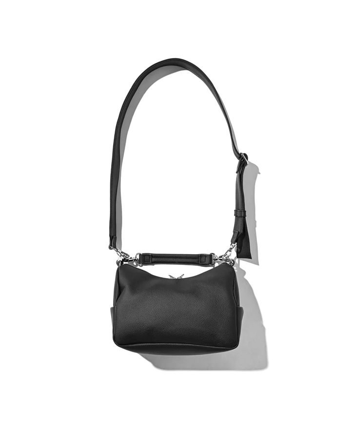 GRAIN LEATHER DAYOFF BAG MINI (BLACK)
