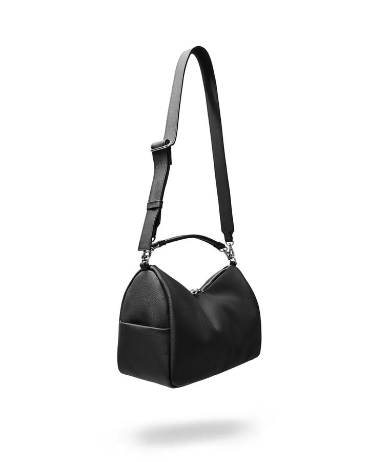 GRAIN LEATHER DAYOFF BAG (BLACK)