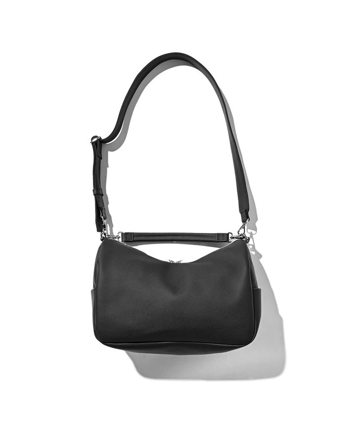 GRAIN LEATHER DAYOFF BAG (BLACK)