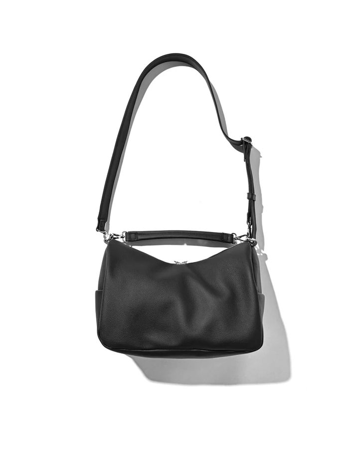 GRAIN LEATHER DAYOFF BAG (BLACK)