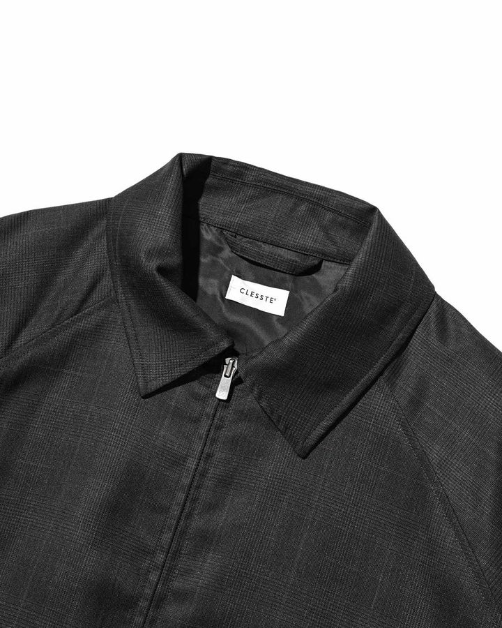 WOOL GLEN PLAID CITY UTILITY JACKET (GRAY)
