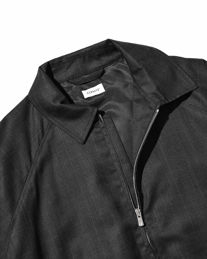 WOOL GLEN PLAID CITY UTILITY JACKET (GRAY)