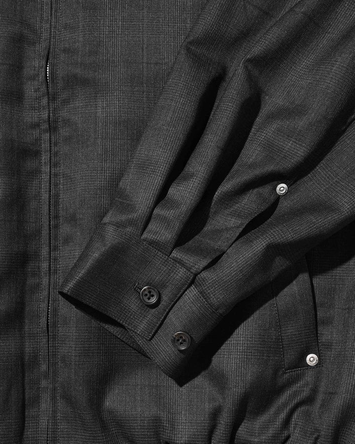 WOOL GLEN PLAID CITY UTILITY JACKET (GRAY)