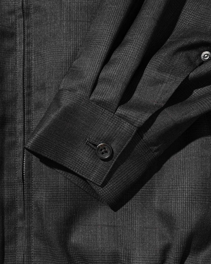 WOOL GLEN PLAID CITY UTILITY JACKET (GRAY)