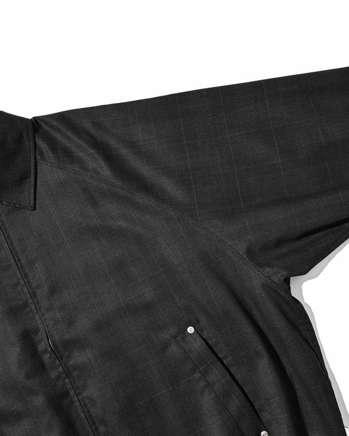 WOOL GLEN PLAID CITY UTILITY JACKET (GRAY)