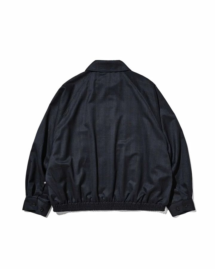 WOOL GLEN PLAID CITY UTILITY JACKET (NAVY)