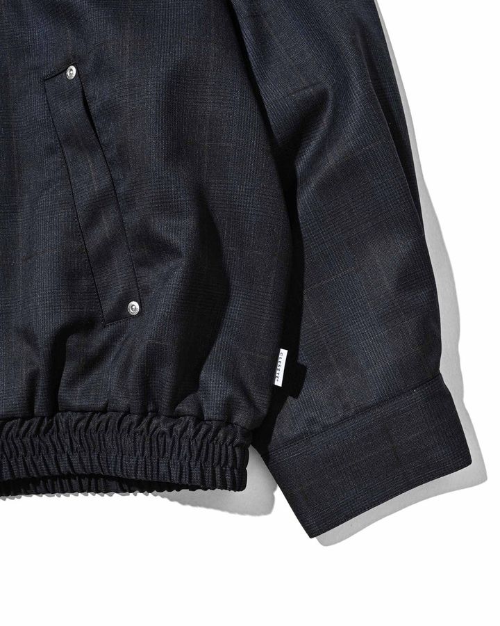 WOOL GLEN PLAID CITY UTILITY JACKET (NAVY)