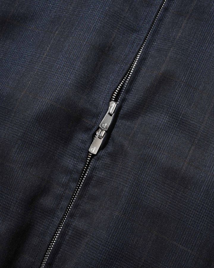 WOOL GLEN PLAID CITY UTILITY JACKET (NAVY)